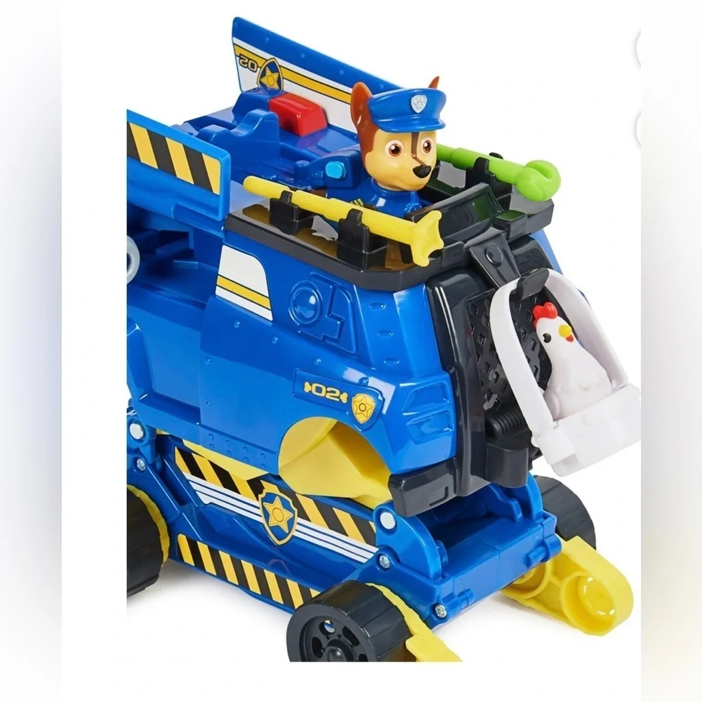 PAW Patrol: Rise and Rescue Transforming Vehicle with Chase Figure, For Ages 3
